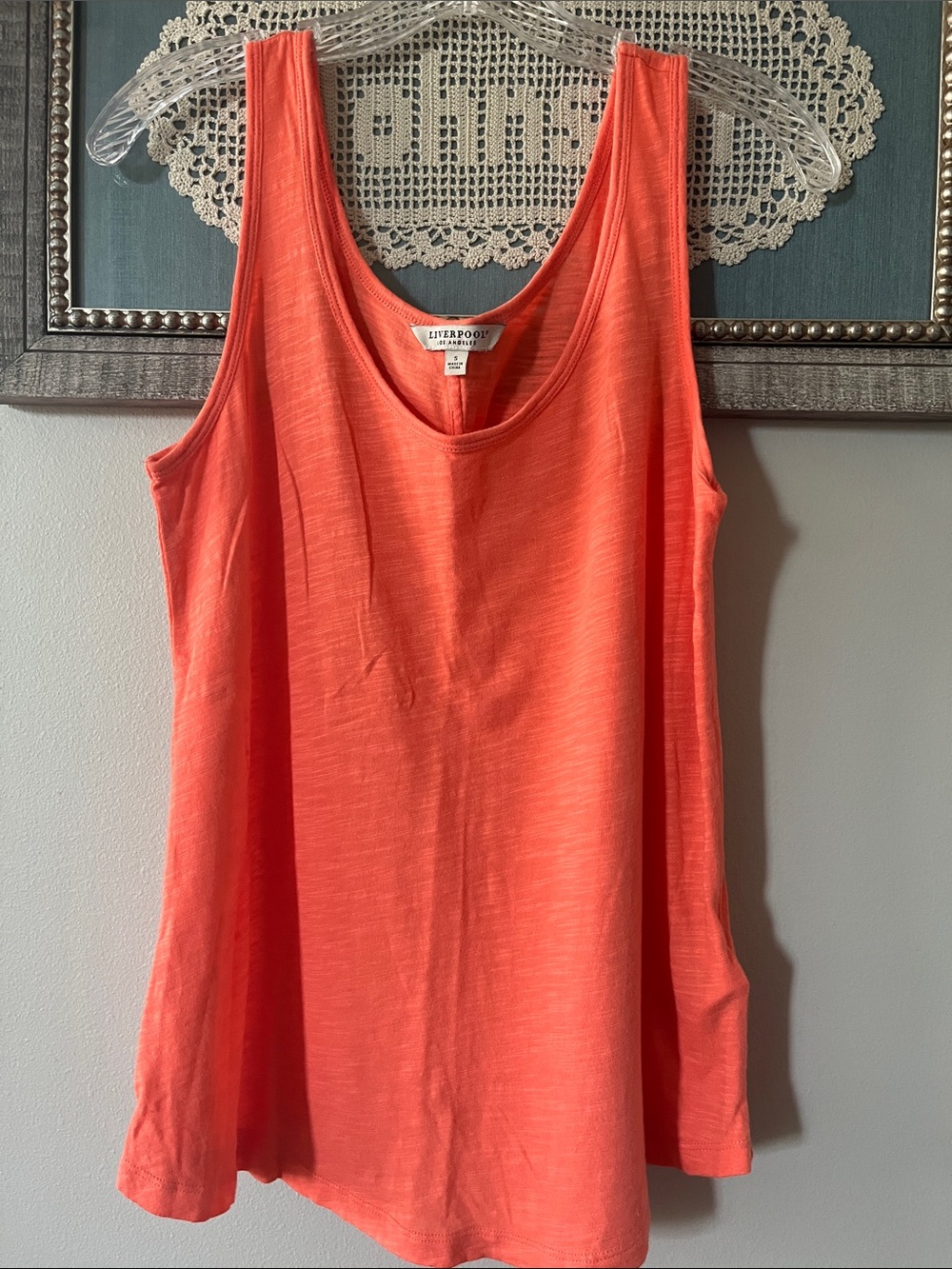 Liverpool Coral Scoop Tank Top